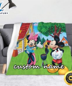 Custom Name Blanket Personalized Disney…