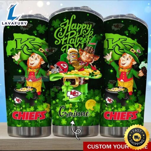 Custom Name Chiefs The Saint Patrick’s Day Tumbler