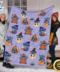 Custom Name Halloween Stitch Blanket…