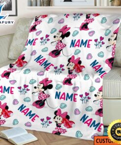 Custom Name Minnie Mouse Blanket…