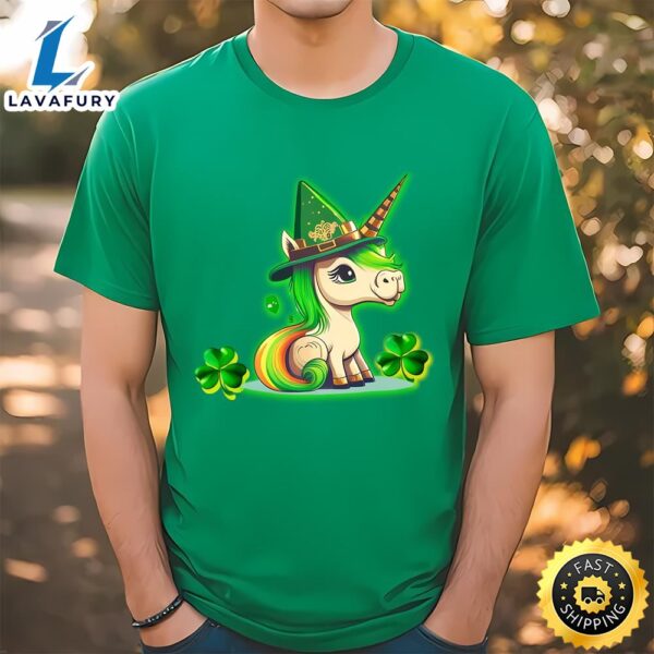 Cute And Funny St Patrick’s Day Unicorn Design Lepricorn T-shirt