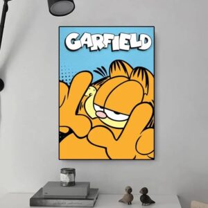 Cute G-Garfield Cartoon POSTER Canvas HD Print Personalized Wall Art
