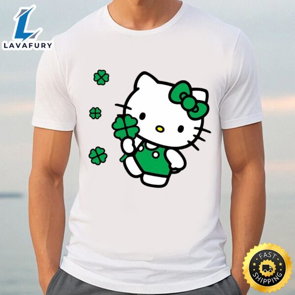 Cute Lucky Irish Hello Kitty St Patricks Day T-Shirts