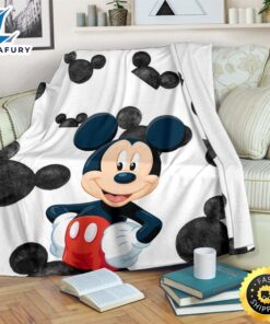 Cute Mickey Mouse Fleece Blanket For Bedding Decor Fans 1
