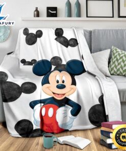 Cute Mickey Mouse Fleece Blanket For Bedding Decor Fans 3