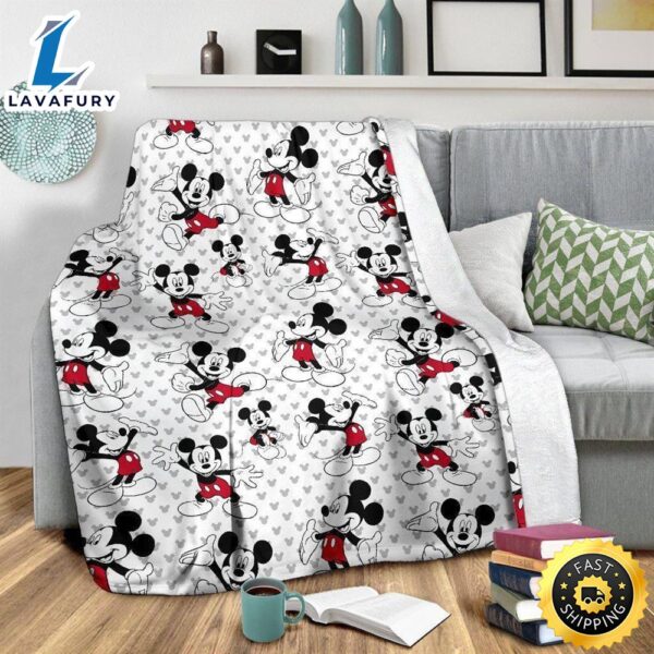 Cute Pattern Mickey Mouse Fleece Blanket Fans