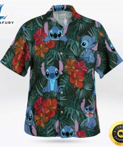 Cute Stitch Hawaiian Shirt Disney…