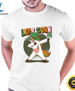 Dabbing Lepricorn Unicorn Leprechaun T-Shirt