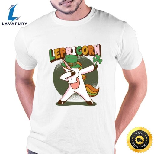 Dabbing Lepricorn Unicorn Leprechaun T-Shirt