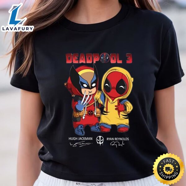 Deadpool 3 Thanks For The Memories Signatures Movie Fans T-shirt