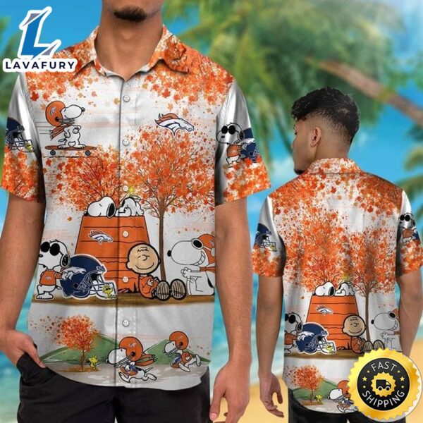 Denver Broncos Snoopy Autumn Hawaiian Shirt