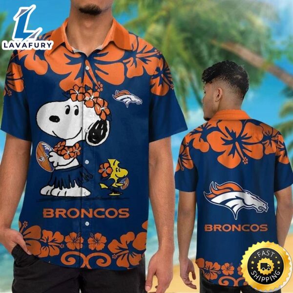 Denver Broncos & Snoopy Hawaiian Shirt
