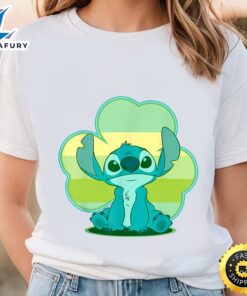 Disney Lilo And Stitch St. Patrick’s Day Stitch Clover T-Shirt