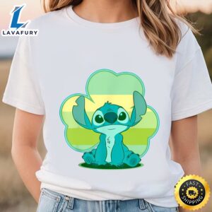 Disney Lilo And Stitch St. Patrick’s Day Stitch Clover T-Shirt
