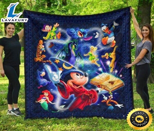 Disney Mickey Minnie Mouse And Friend Quilt Blanket Bedding Set