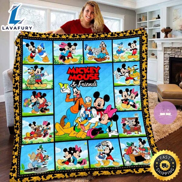 Disney Mickey Mouse And Friends Fleece Blanket For Baby