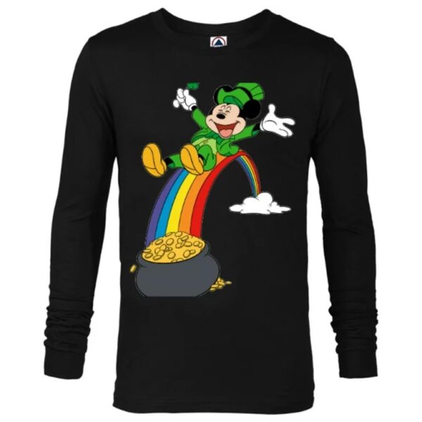 Disney Mickey Mouse End of the Rainbow St. Patrick’s Day – Long Sleeve T-Shirt