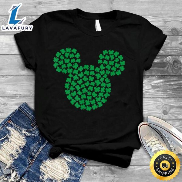 Disney Mickey Mouse Green Clovers St. Patrick’s Day T Shirt