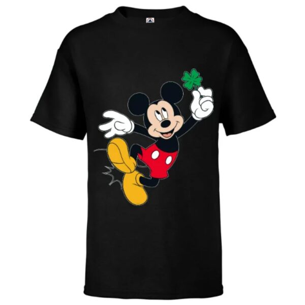 Disney Mickey Mouse Heel Click Shamrock St. Patrick’s Day – Short Sleeve T-Shirt for Kids
