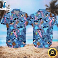 Disney Stitch Hawaiian Shirt Beach…