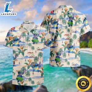 Disney Stitch Hawaiian Shirt Cool…