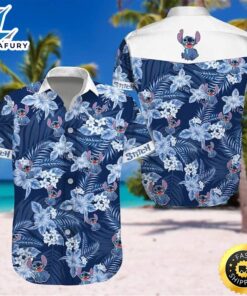 Disney Stitch Hawaiian Shirt Hibiscus…