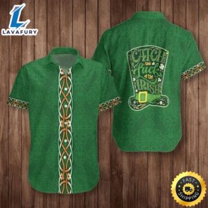 Emerald Isle Vibes Irish Hawaiian Shirt for Saint Patrick’s Day