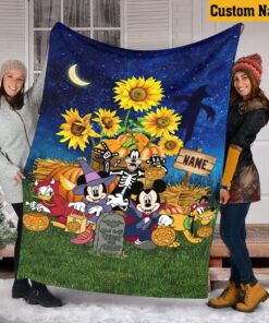 Fall Season Mickey Halloween Blanket…