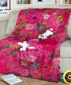 Floral Mickey And Minnie Fleece Blanket For Bedding Decor Fans 2