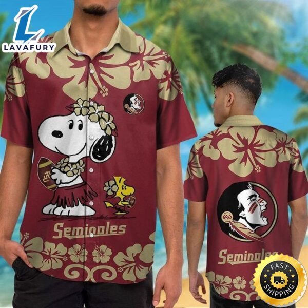 Florida State Seminoles & Snoopy Hawaiian Shirt