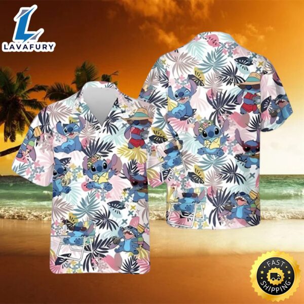 Funny Disney Stitch Hawaiian Shirt Beach Gift For Friend