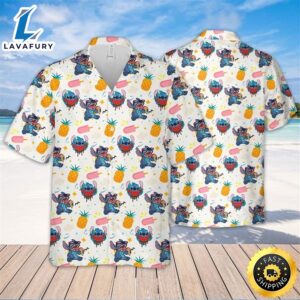 Funny Disney Stitch Hawaiian Shirt…