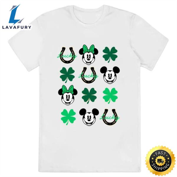 Funny Leprechaun Minnie Mickey Shamrock Disney St Patricks Day…