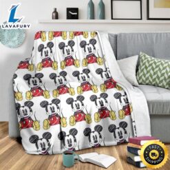 Funny Mickey Fleece Blanket For Fans 3