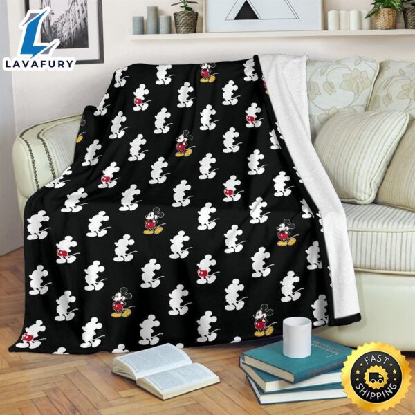 Funny Mickey Mouse Fleece Blanket Dn Fan