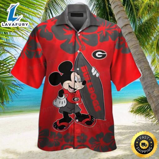 Funny Mickey NCAA Georgia Bulldogs UGA Hawaiian Shirt