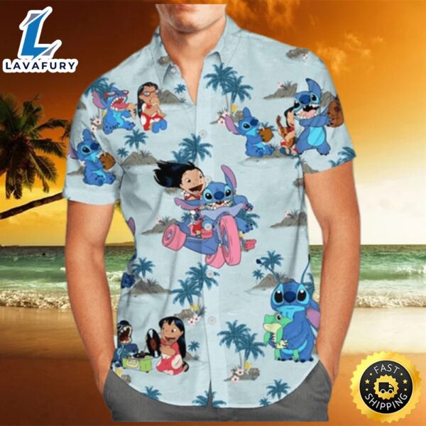 Funny Stitch And Lilo Hawaiian Shirt
