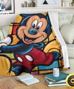 Graphic Art Mickey Mouse Fleece Blanket For DN Fans 1