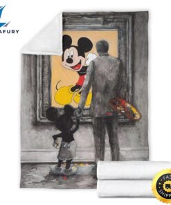Graphic Walt And Mickey Mouse Fleece Blanket Bedding Decor Fans 7