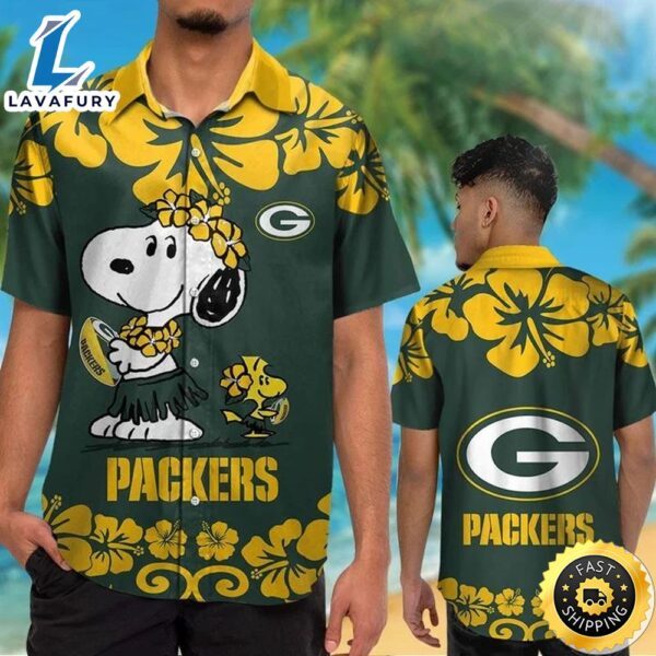 Green Bay Packers & Snoopy Hawaiian Shirt