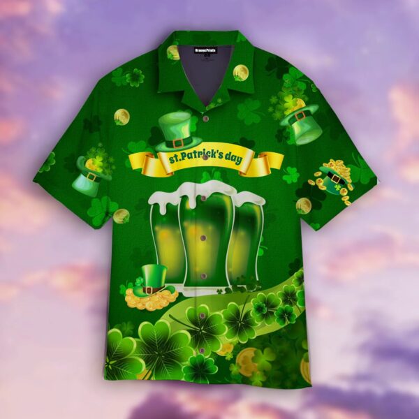 Happy Beer St Patricks Day Trendy Hawaiian Shirt For