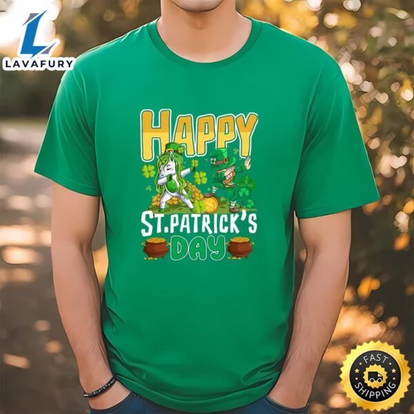 Happy St Patrick’s Day Unicorn Dab Unisex T-Shirt