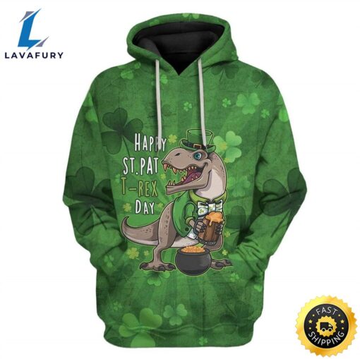 Happy St Pattrex Day Custom T-Shirts Hoodies Apparel