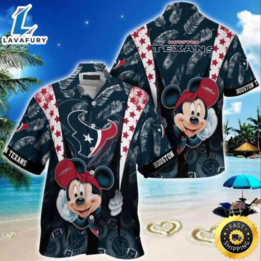 Houston Texans Mickey Mouse  NFL Hawaiian Shirt