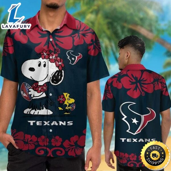 Houston Texans & Snoopy Hawaiian Shirt