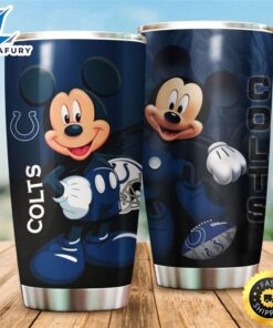 Indianapolis Colts NFL And Mickey Mouse Disney Football Teams Big Logo Gift For Fan Travel Tumbler