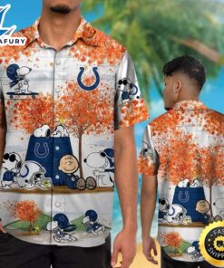 Indianapolis Colts Snoopy Autumn Hawaiian…