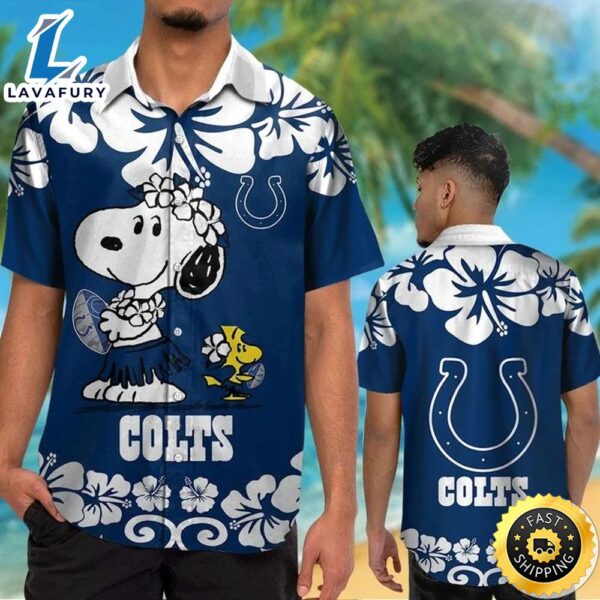 Indianapolis Colts & Snoopy Hawaiian Shirt