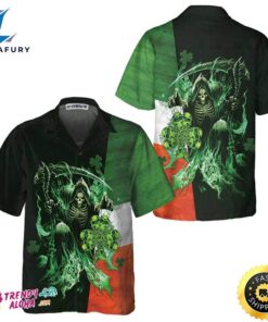 Irish Grim Reaper Hawaiian Shirt,…