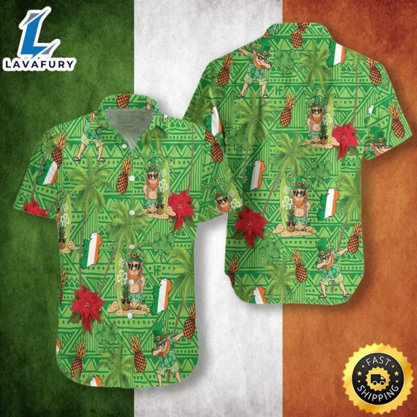 Irish Proud Leprechaun Saint Patrick’s Day Hawaiian Shirt